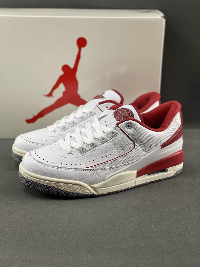 Nike Air Jordan 2 Low Retro White Cherrywood Red DV9956-106 Men's Sneakers
