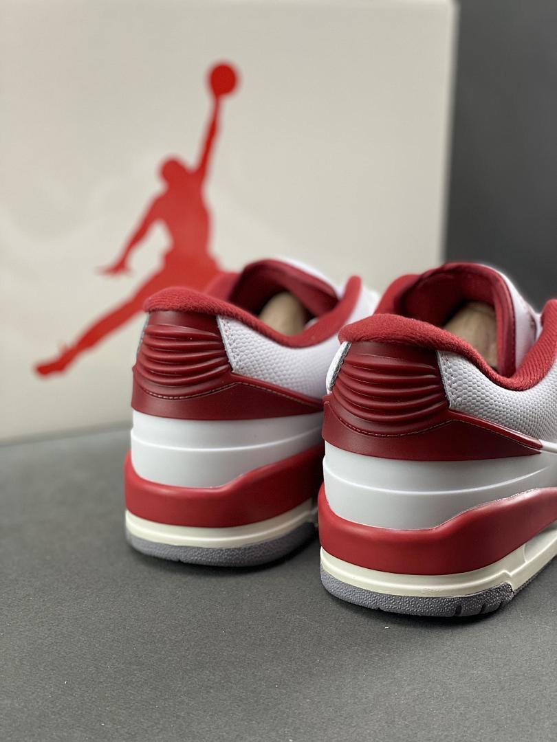 Nike Air Jordan 2 Low Retro White Cherrywood Red DV9956-106 Men's Sneakers