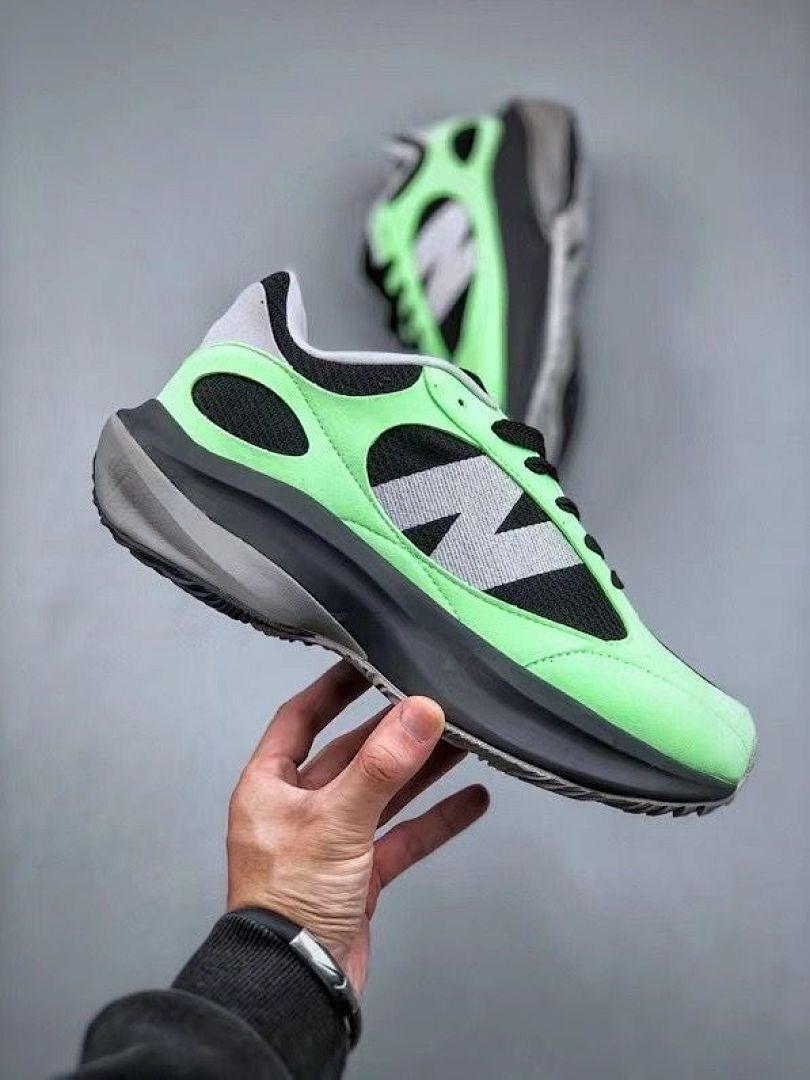 New Balance 9060 U9060GRN Bright Green Black White Men's Running Lifestyle Sneakers