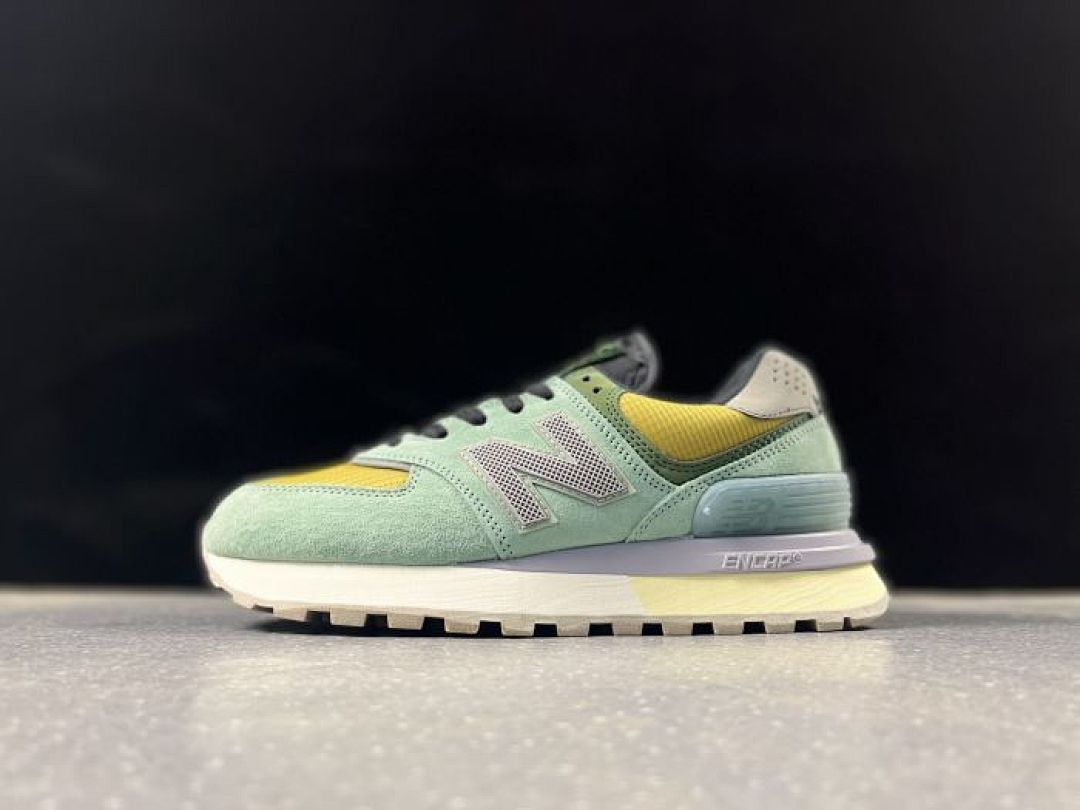New Balance 574 Legacy Mint Green Yellow Grey Purple Lifestyle Sneakers