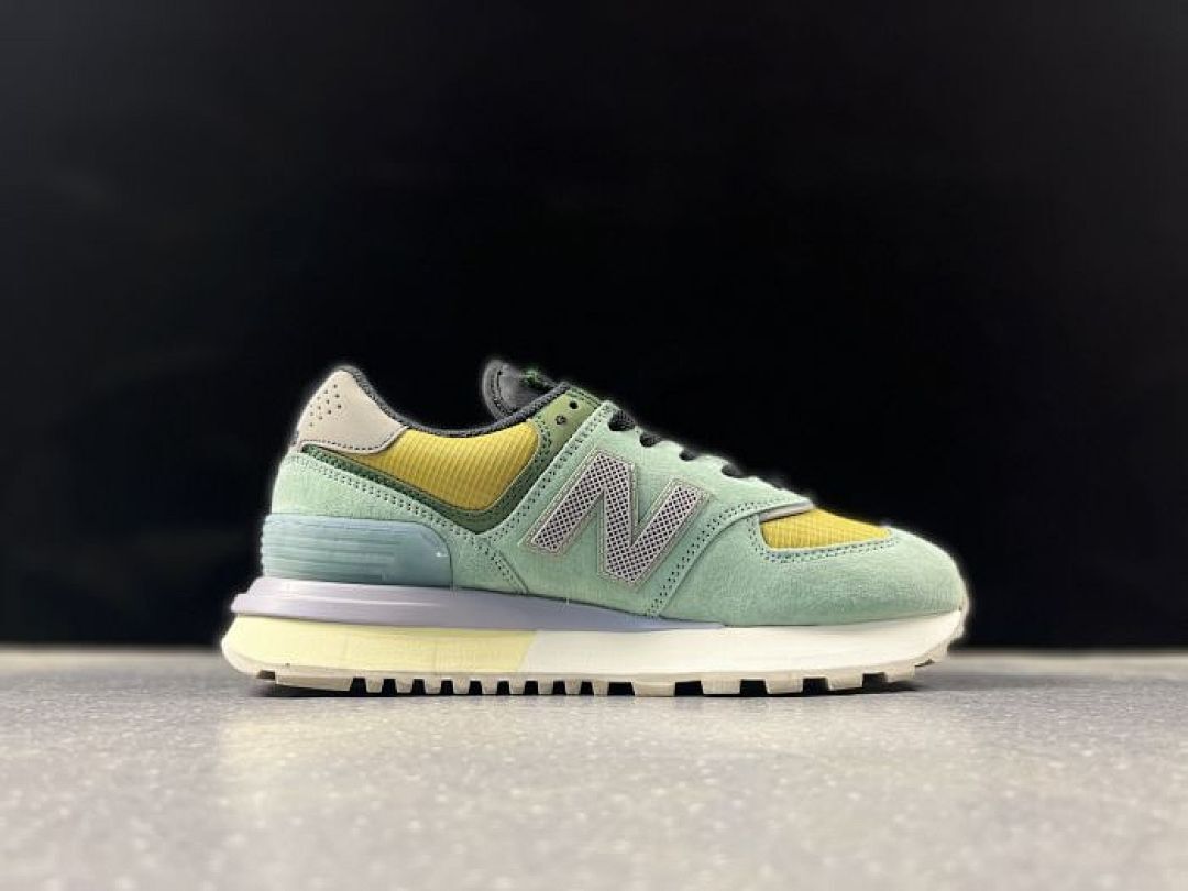 New Balance 574 Legacy Mint Green Yellow Grey Purple Lifestyle Sneakers