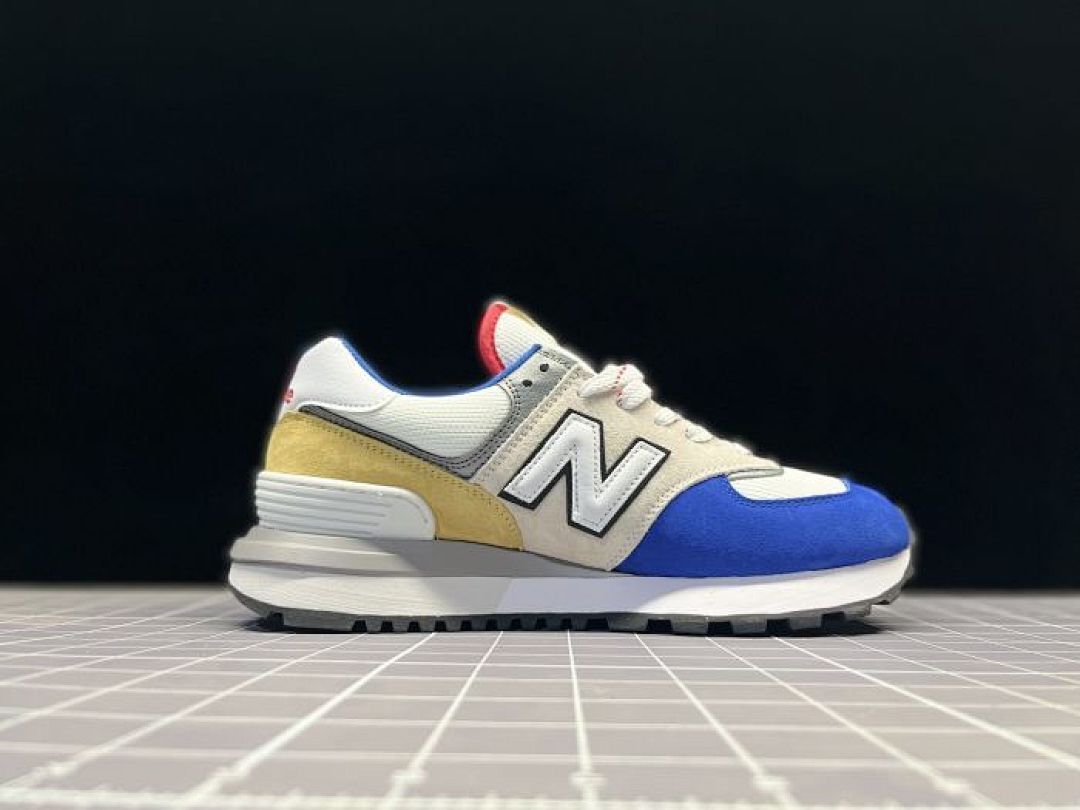 New Balance 574 Legacy U574LGG1 Royal Blue Yellow White Grey Red Accent Lifestyle Sneakers