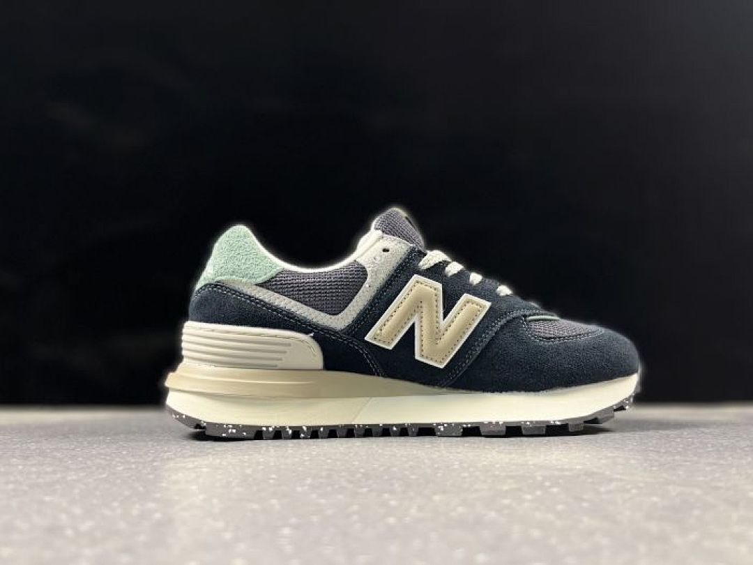 New Balance 574 Legacy Dark Navy Cream Mint Green Men's Women's Casual Lifestyle Sneakers Shoes Trainers