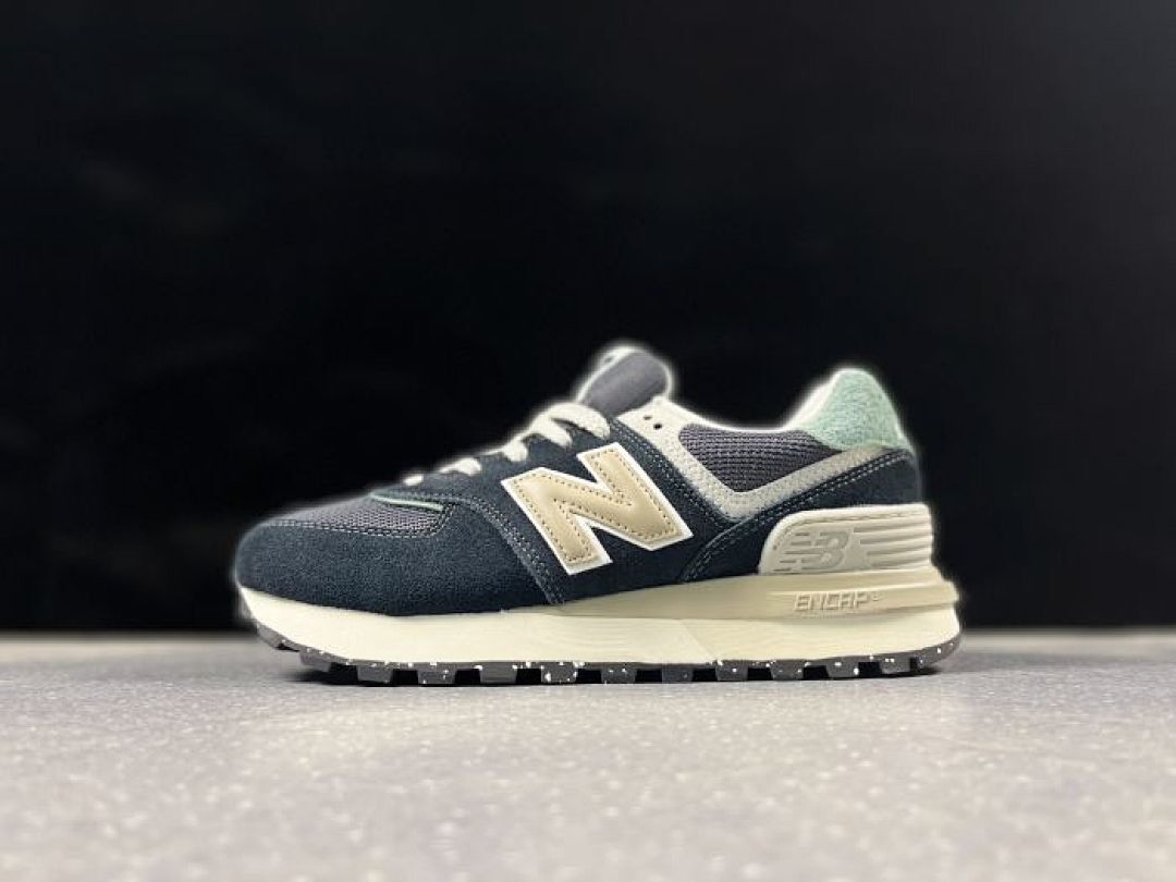 New Balance 574 Legacy Dark Navy Cream Mint Green Men's Women's Casual Lifestyle Sneakers Shoes Trainers