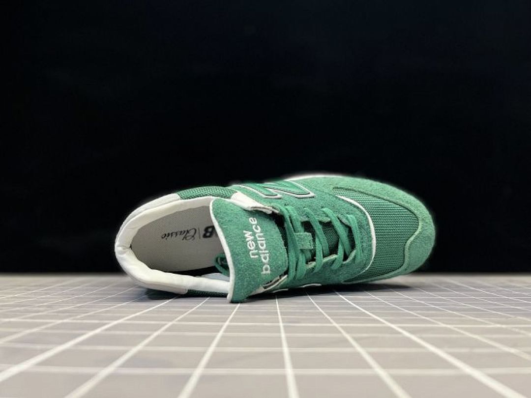 New Balance 574 Legacy Forest Green White Suede Lifestyle Sneakers Shoes U574LGGD
