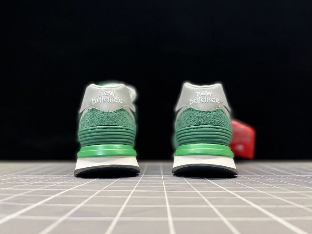 New Balance 574 Legacy Forest Green White Suede Lifestyle Sneakers Shoes U574LGGD