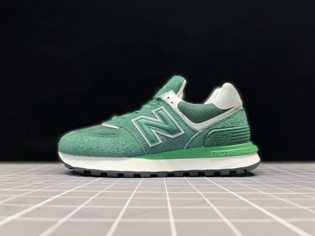 New Balance 574 Legacy Forest Green White Suede Lifestyle Sneakers Shoes U574LGGD