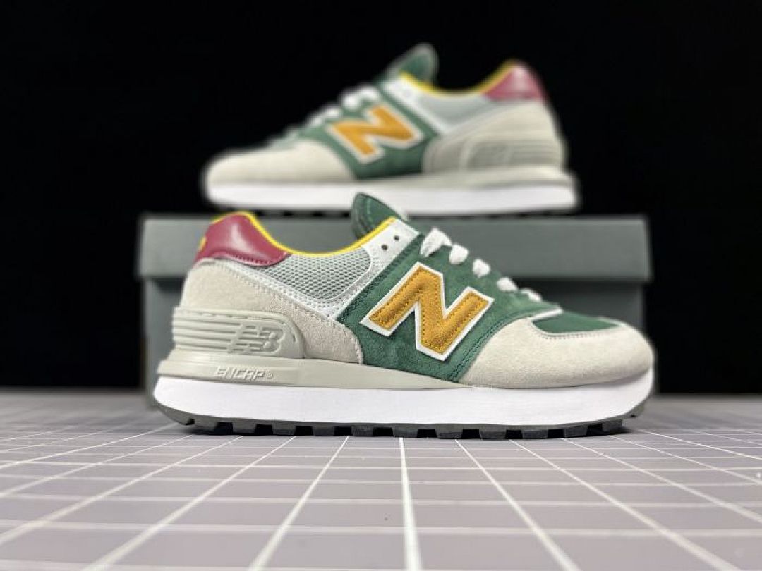 New Balance 574 Legacy Green Burgundy U574LGSA Men's Women's Lifestyle Sneakers