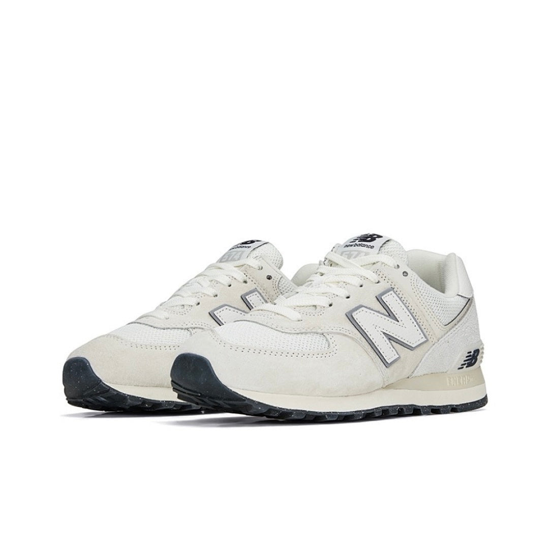 New Balance 574 Bone Cream White Sneakers