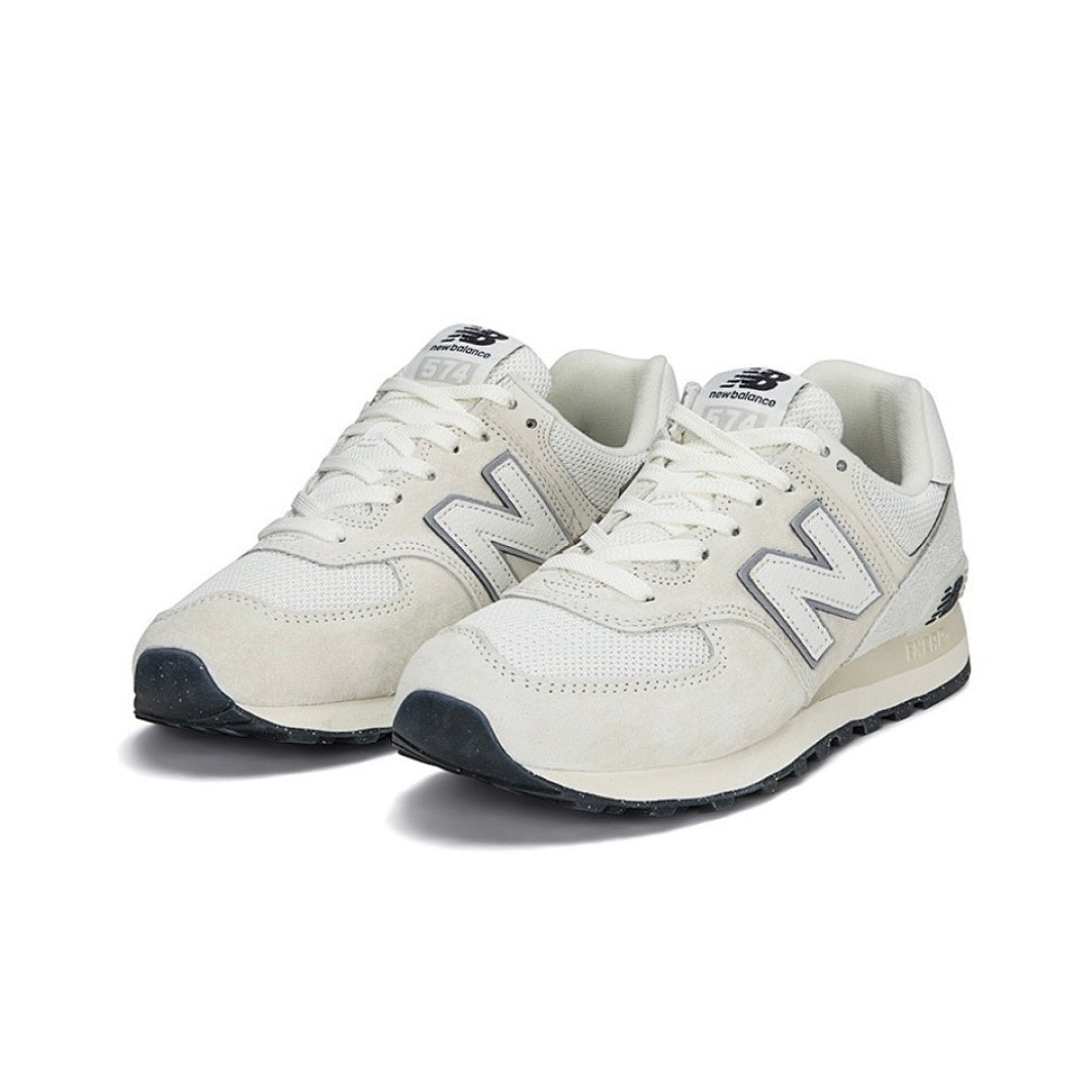 New Balance 574 Bone Cream White Sneakers