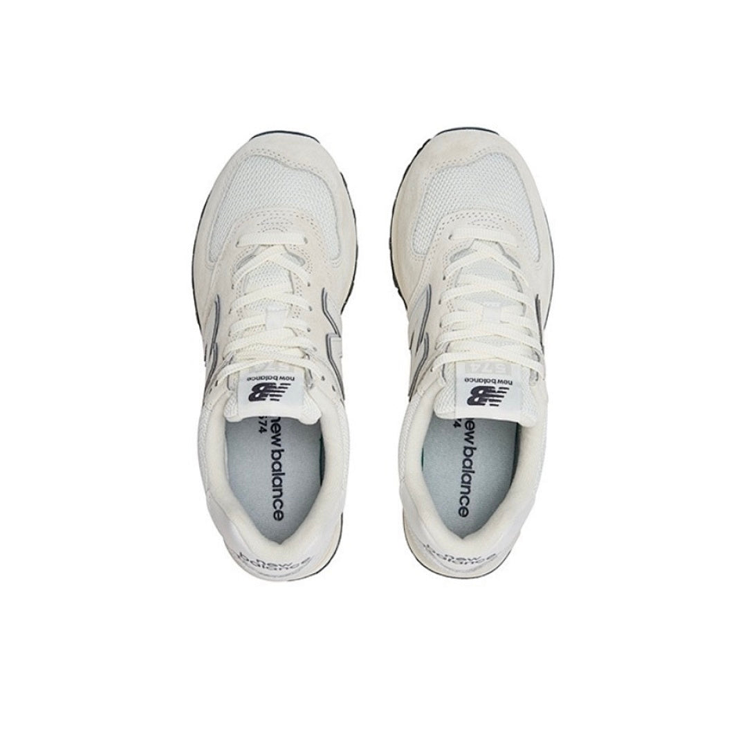 New Balance 574 Bone Cream White Sneakers