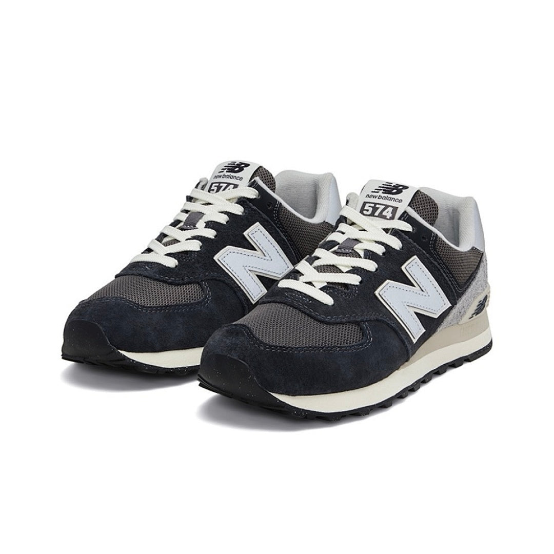 New Balance 574 Core Men's Women's Lifestyle Sneakers ML574EVG Navy Grey White Suede Mesh ENCAP Classic Shoes