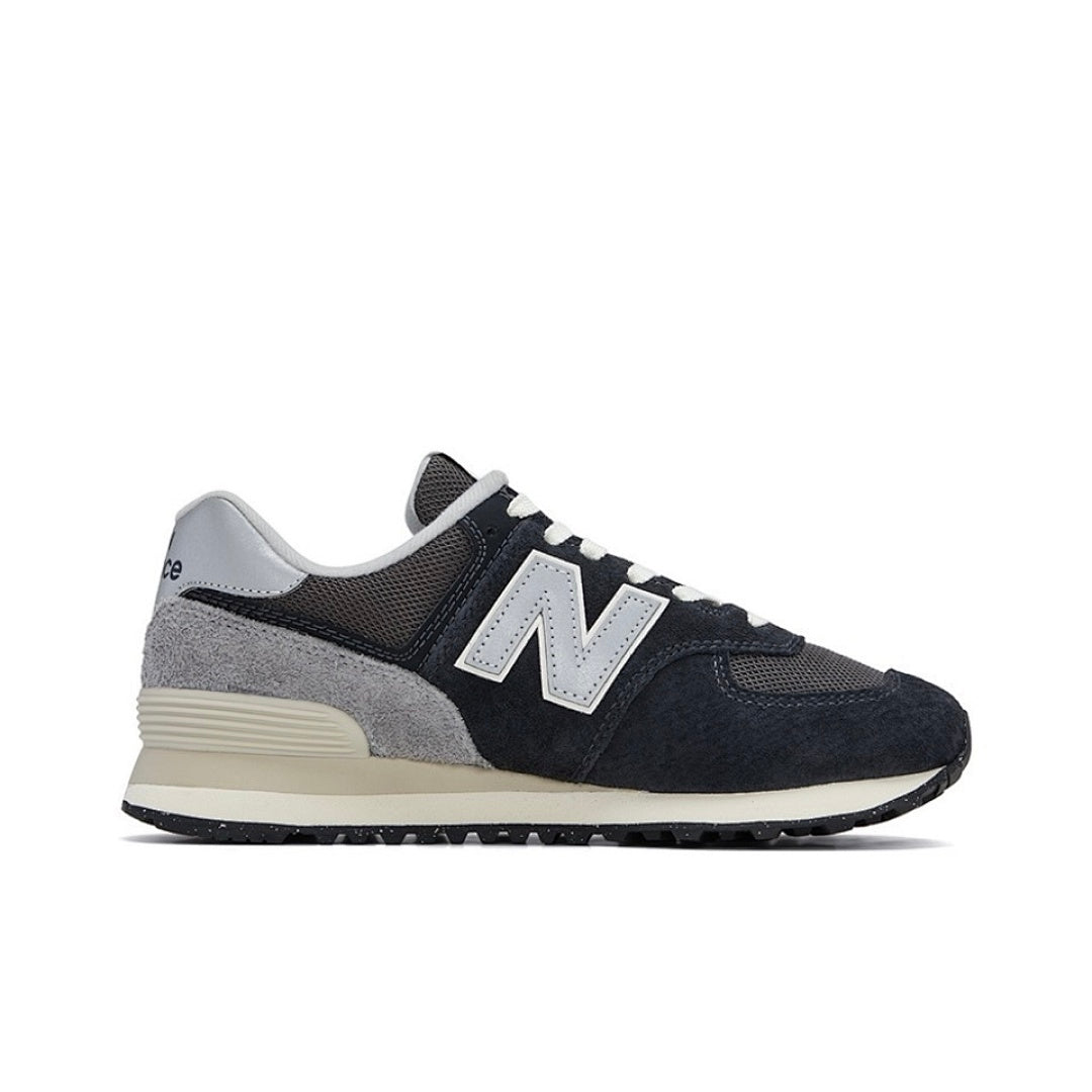 New Balance 574 Core Men's Women's Lifestyle Sneakers ML574EVG Navy Grey White Suede Mesh ENCAP Classic Shoes