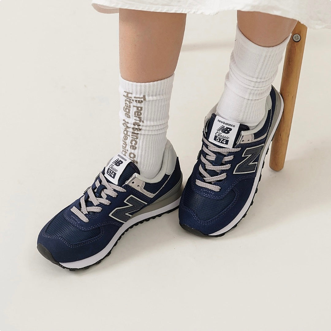 New Balance 574 Core Men's Navy Blue Grey Lifestyle Sneakers ML574EGN