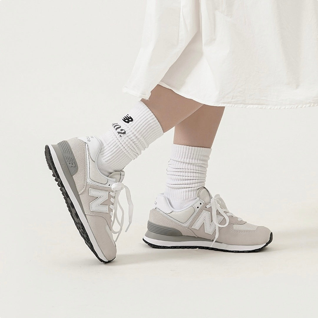 New Balance 574 ML574EVW Sea Salt with White Cream Beige Classic Casual Lifestyle Sneakers Shoes