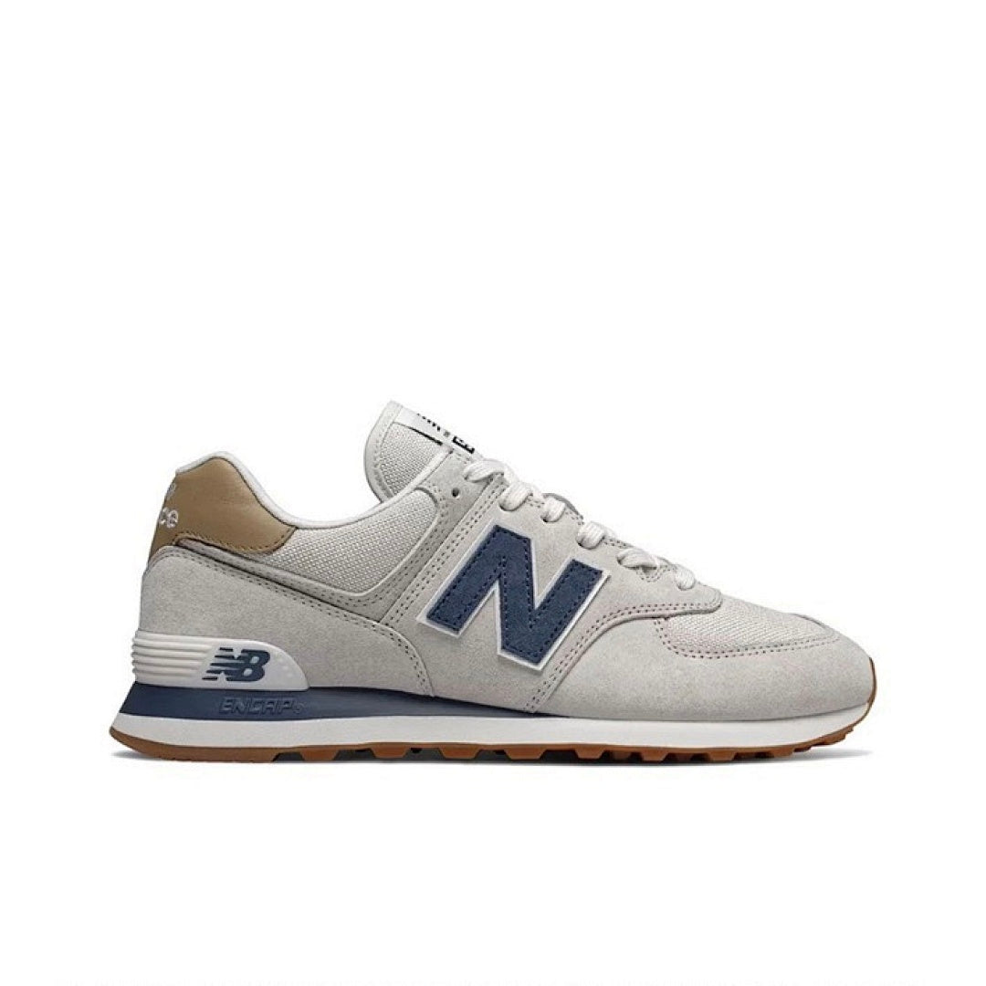 New Balance 574 Grey Navy Gum Lifestyle Sneakers ML574EVW