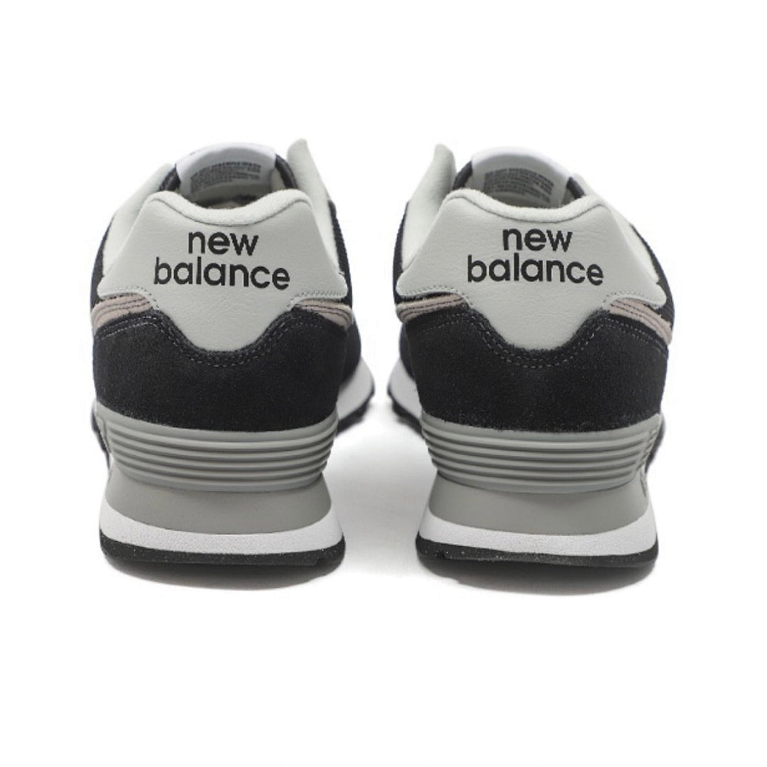 New Balance 574 Men's Classic Lifestyle Sneakers Black Grey ML574ENCAP