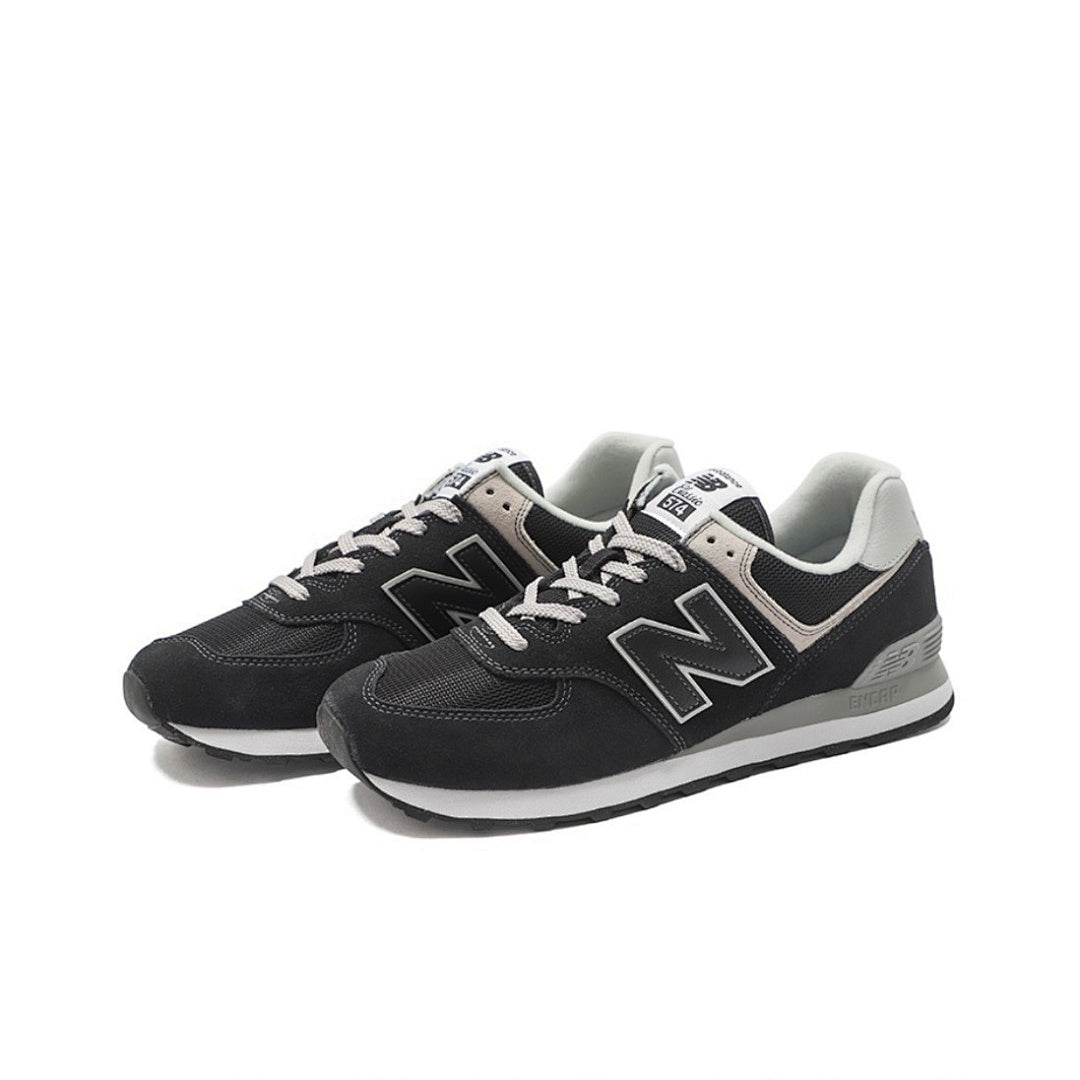 New Balance 574 Men's Classic Lifestyle Sneakers Black Grey ML574ENCAP