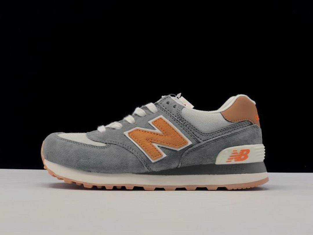 New Balance 574 Grey Orange ML574ERB Men's Lifestyle Sneakers