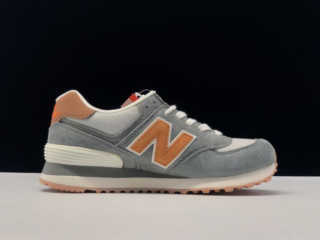 New Balance 574 Grey Orange ML574ERB Men's Lifestyle Sneakers