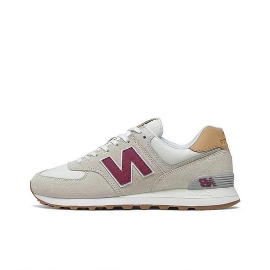 New Balance 574 Moonbeam Burgundy Tan ML574LGDA Classic Lifestyle Sneakers Shoes