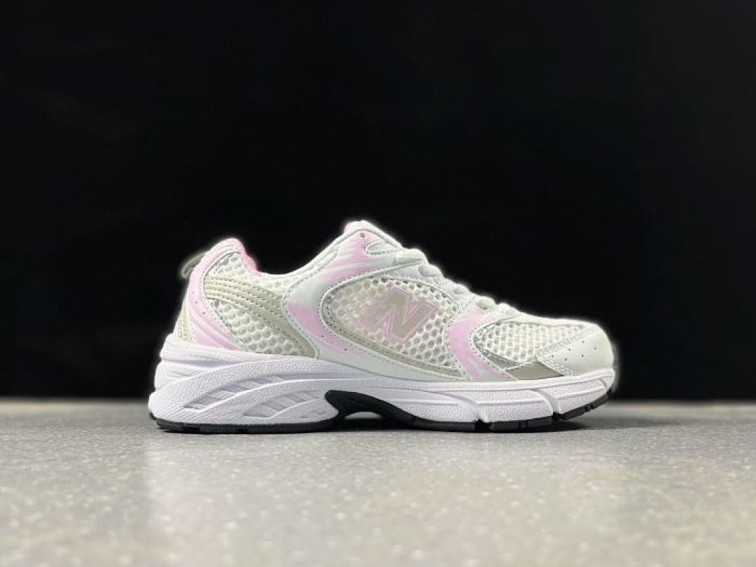 New Balance 530 MR530CC White Pink Silver Metallic Lifestyle Running Sneakers