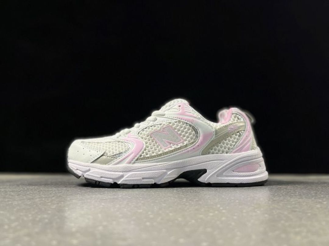 New Balance 530 MR530CC White Pink Silver Metallic Lifestyle Running Sneakers