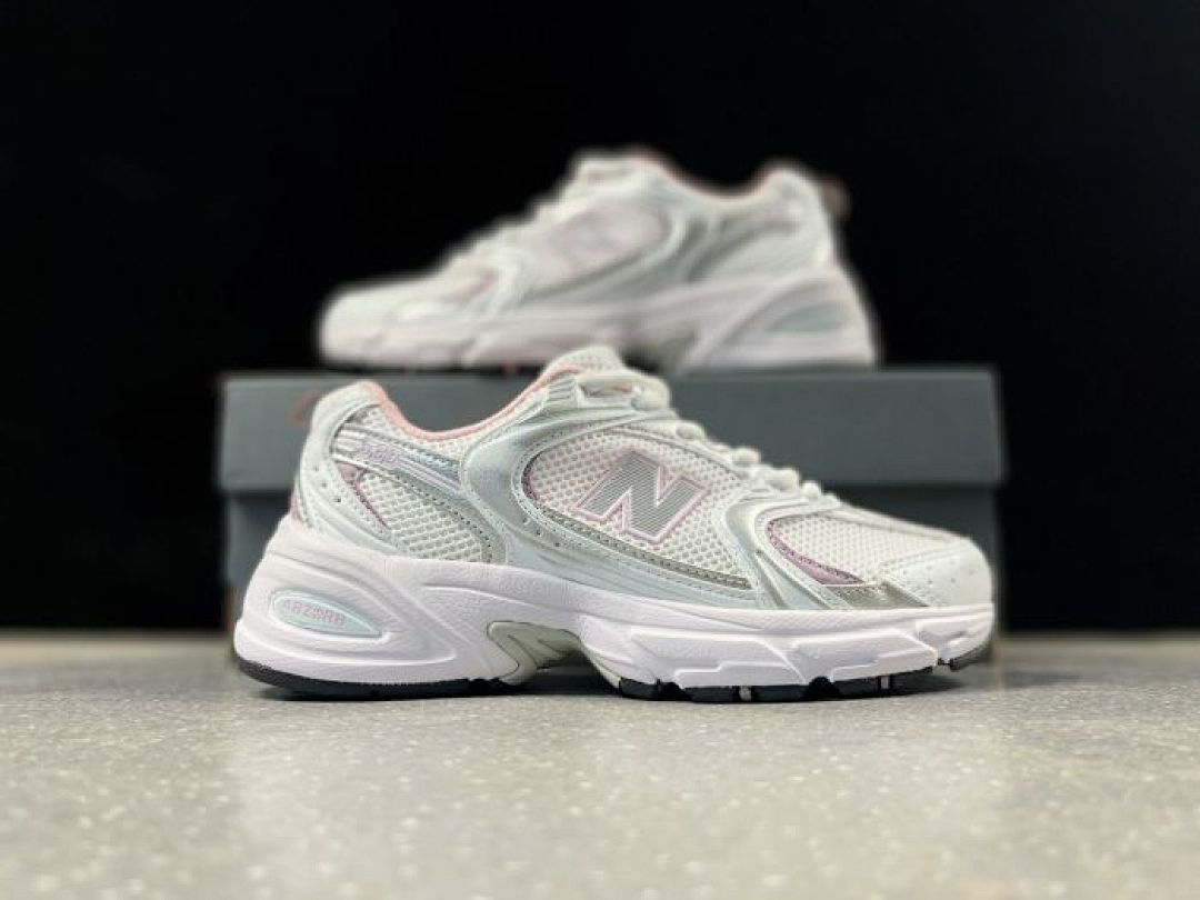 New Balance 530 White Pink Silver Mesh Sneakers MR530 Lifestyle Trainers Women's Men's Athletic Running Shoes