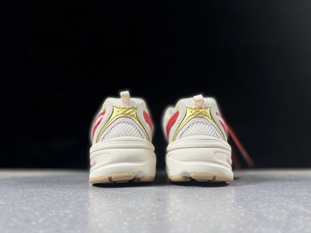 New Balance 530 MR530CC White Red Gold Cream Retro Running Lifestyle Sneakers