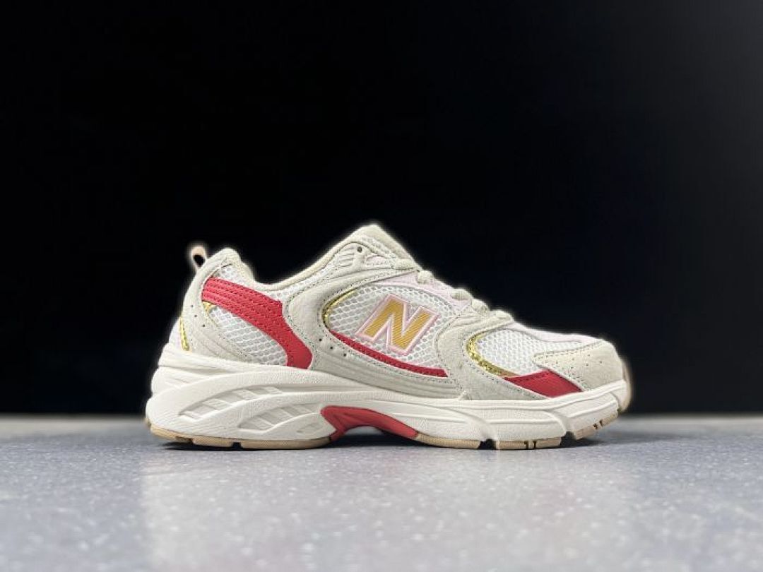 New Balance 530 MR530CC White Red Gold Cream Retro Running Lifestyle Sneakers