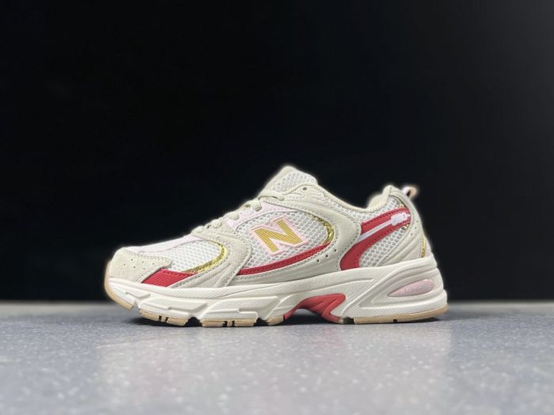 New Balance 530 MR530CC White Red Gold Cream Retro Running Lifestyle Sneakers