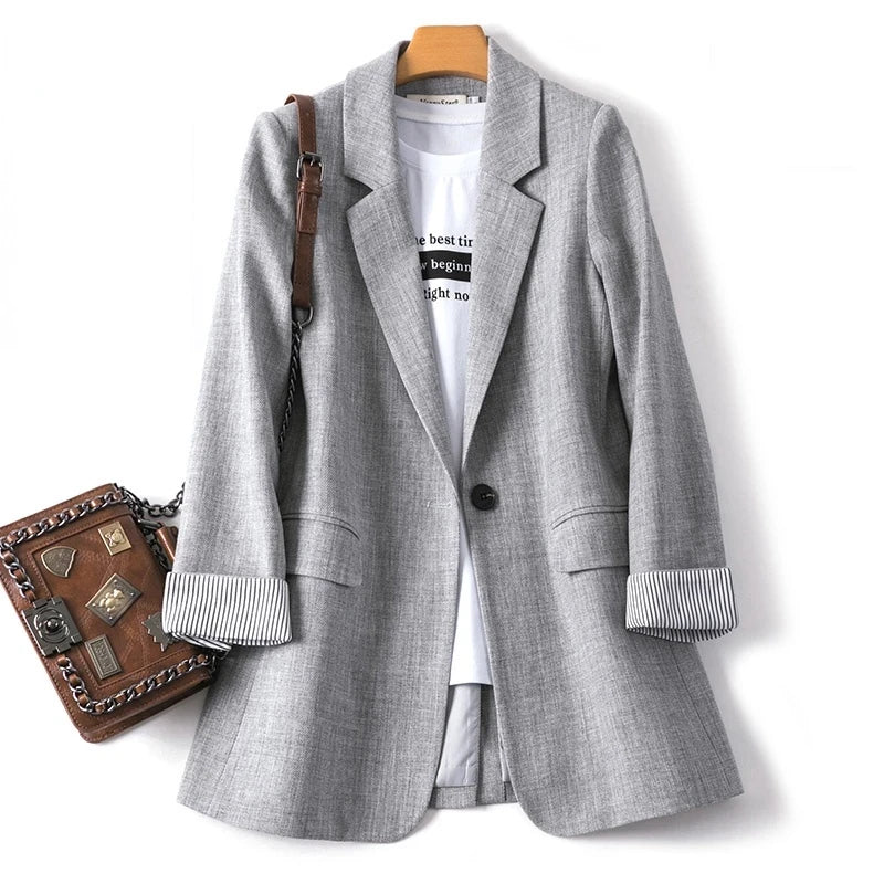 Women Long Sleeve Spring Casual Blazer