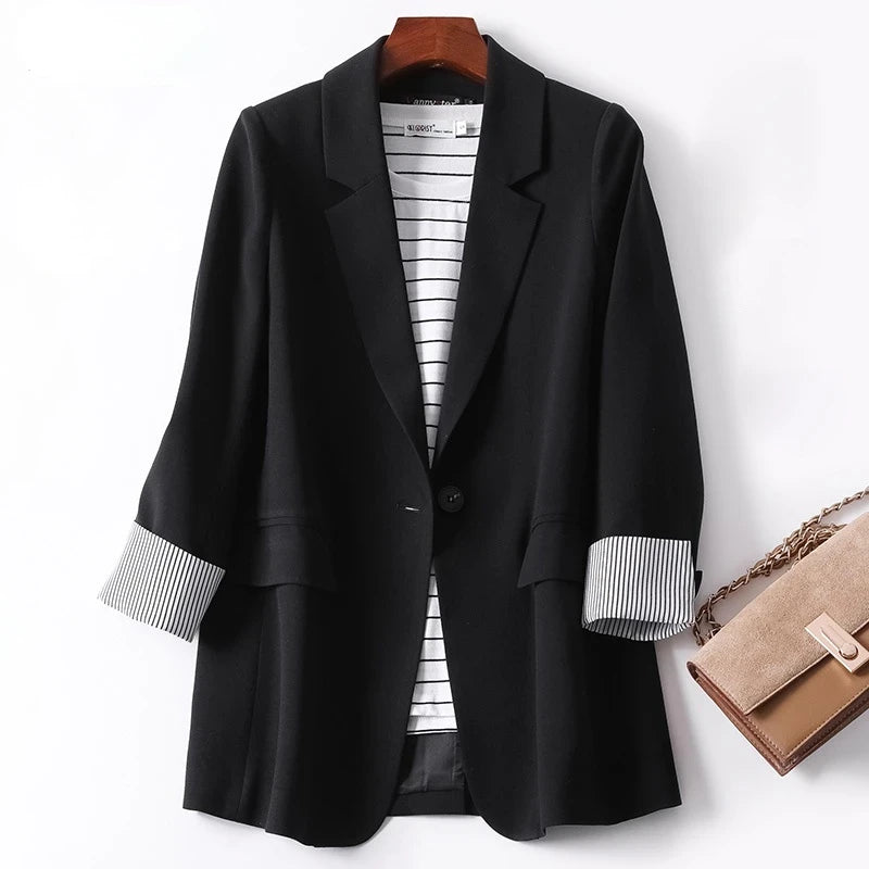 Women Long Sleeve Spring Casual Blazer