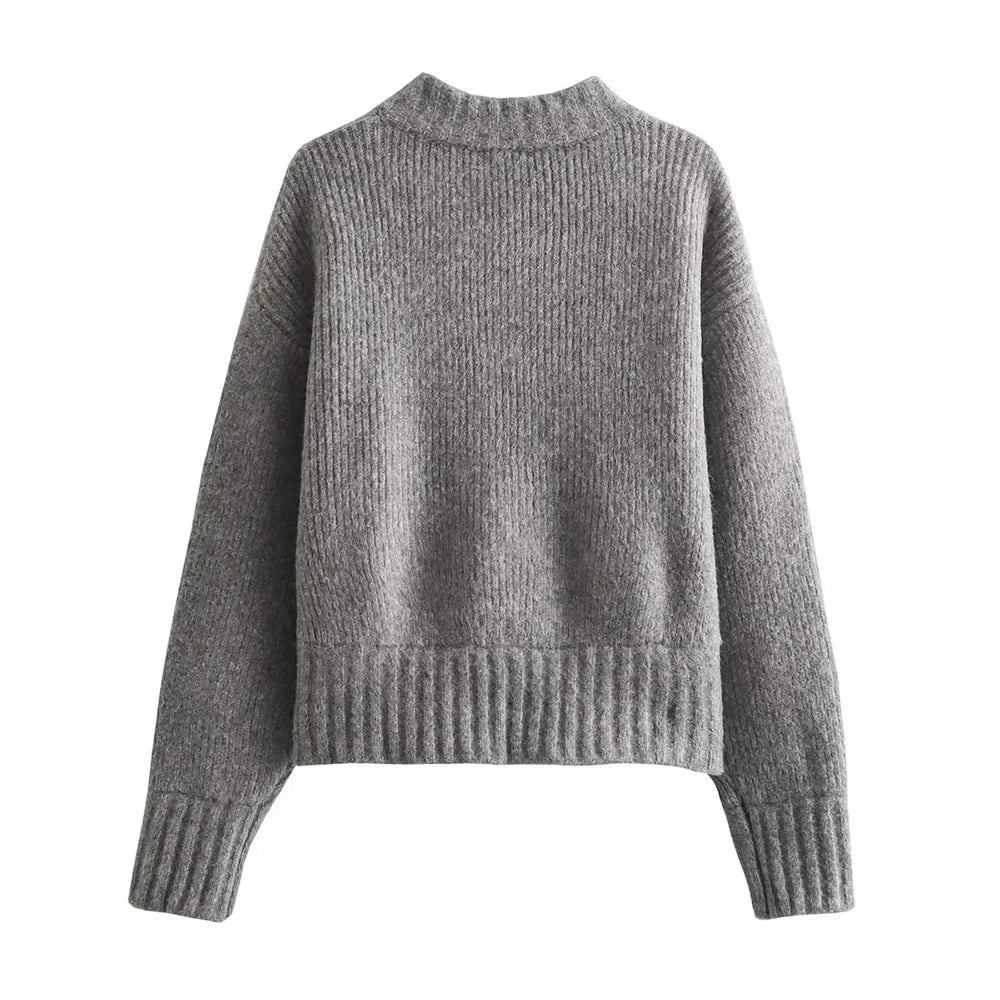 Sweaters Women Knitted Cardigan Autumn Winter Zipper