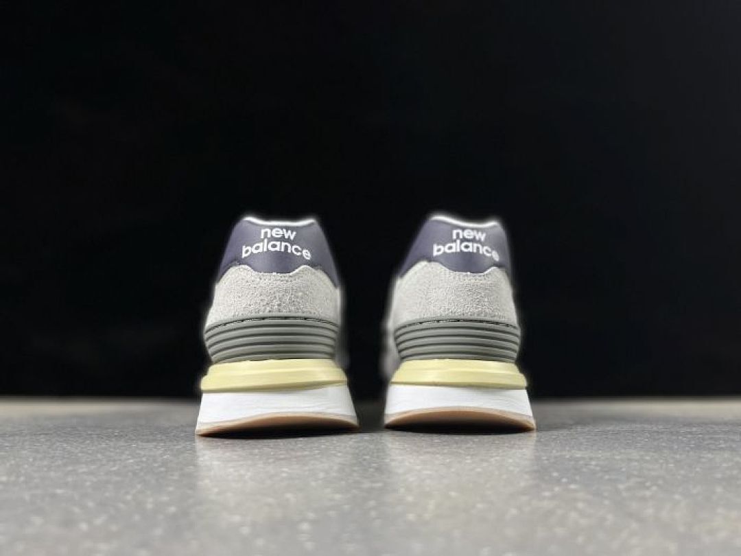 New Balance 574 Stacked Platform Lifestyle Sneakers Women's WL574ZAC Raincloud Eclipse Moonbeam Grey Navy
