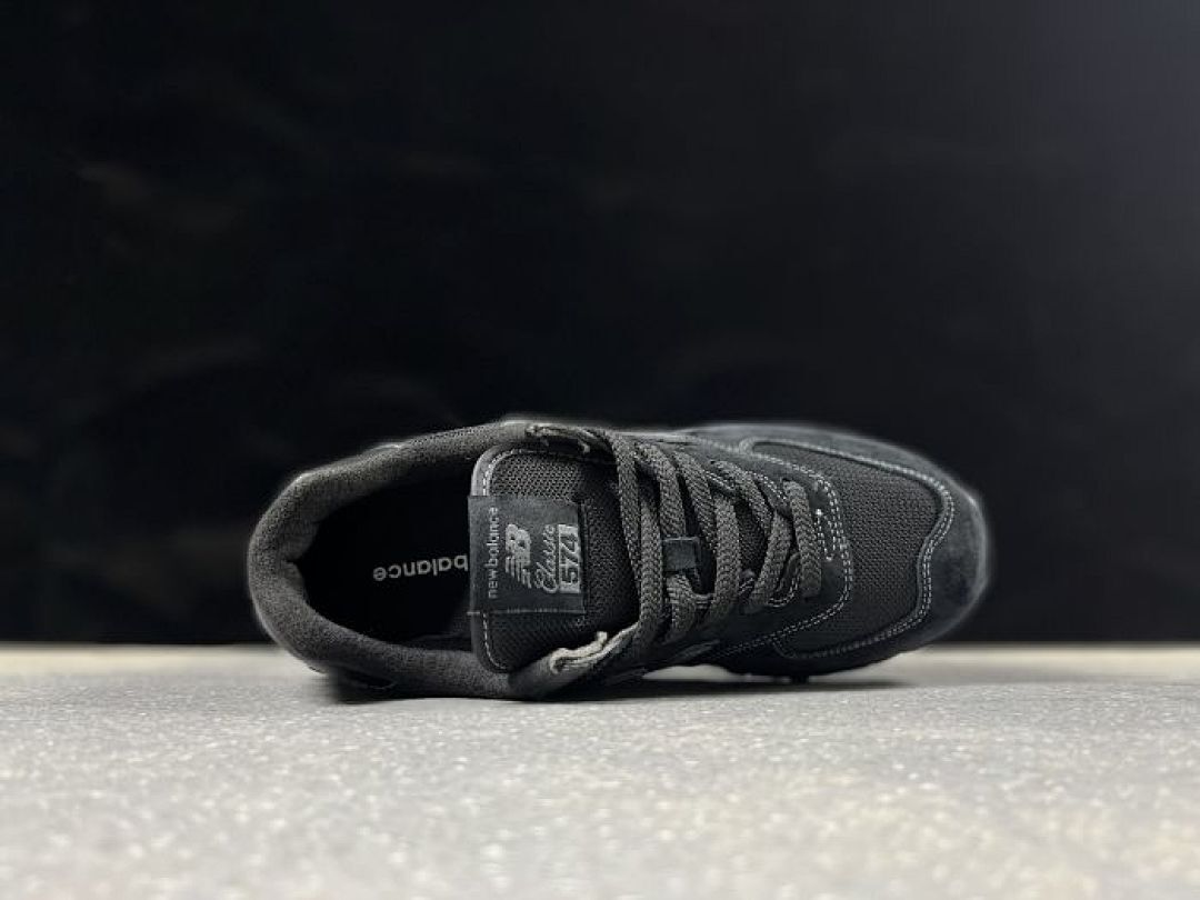 New Balance 574 Classic Lifestyle Sneakers Dark Grey Suede Mesh Men's Women's Shoes ML574EGG
