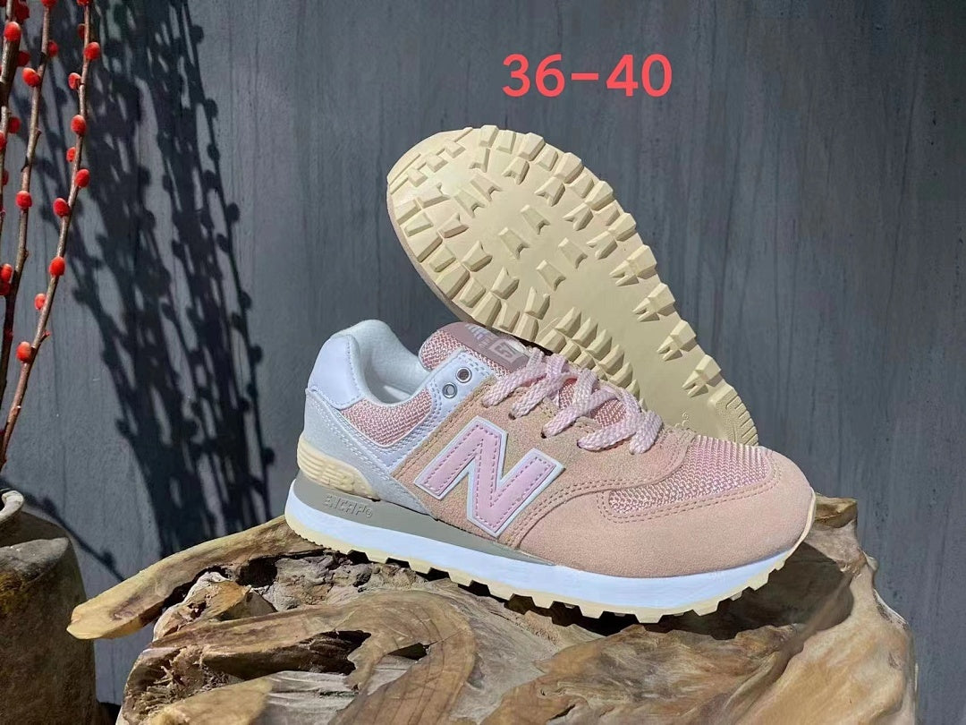 New Balance 574 Women's Rose Pink Suede Mesh ENCAP Lifestyle Sneakers