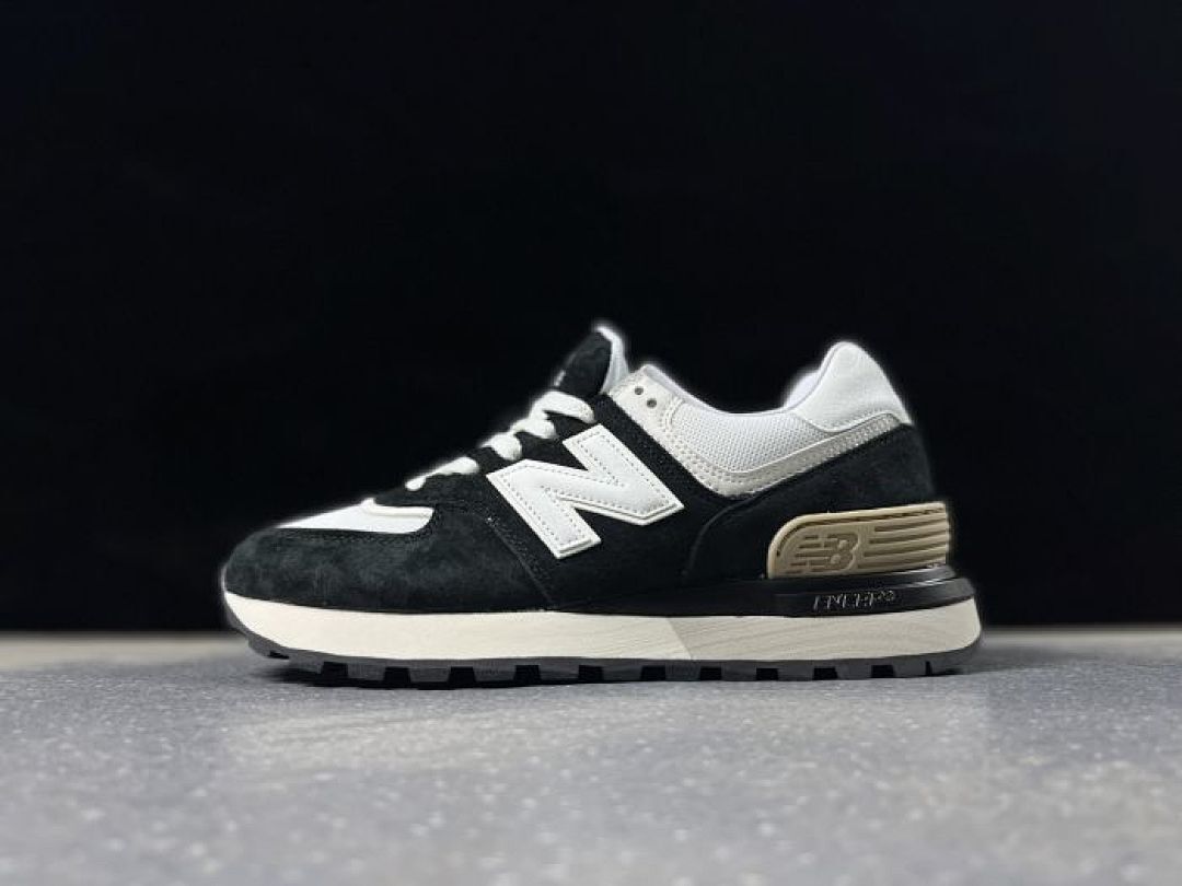 New Balance 574 Legacy Black White Beige Unisex Lifestyle Casual Sneakers Shoes U574LG