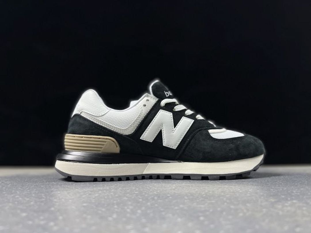 New Balance 574 Legacy Black White Beige Unisex Lifestyle Casual Sneakers Shoes U574LG
