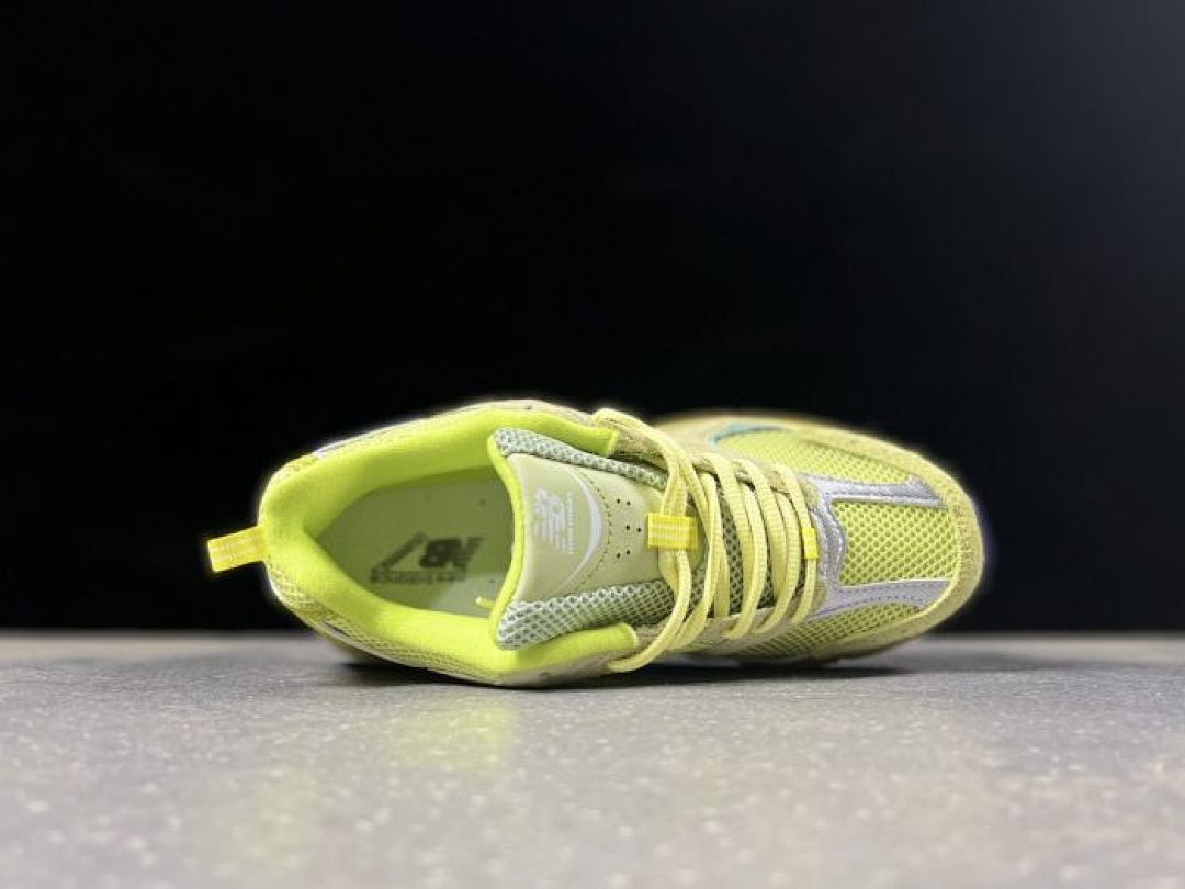 New Balance 530 MR530GN Lime Glo Cream Yellow Green Purple ABZORB Running Lifestyle Shoes Sneakers