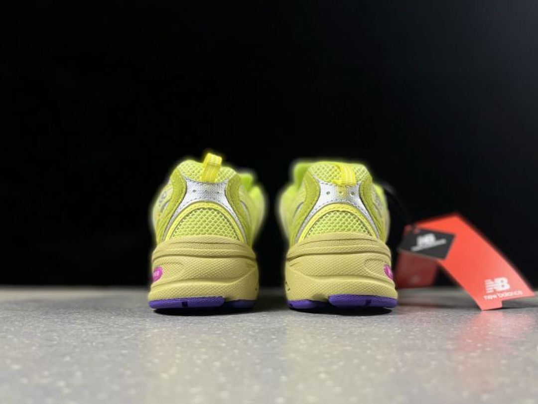 New Balance 530 MR530GN Lime Glo Cream Yellow Green Purple ABZORB Running Lifestyle Shoes Sneakers