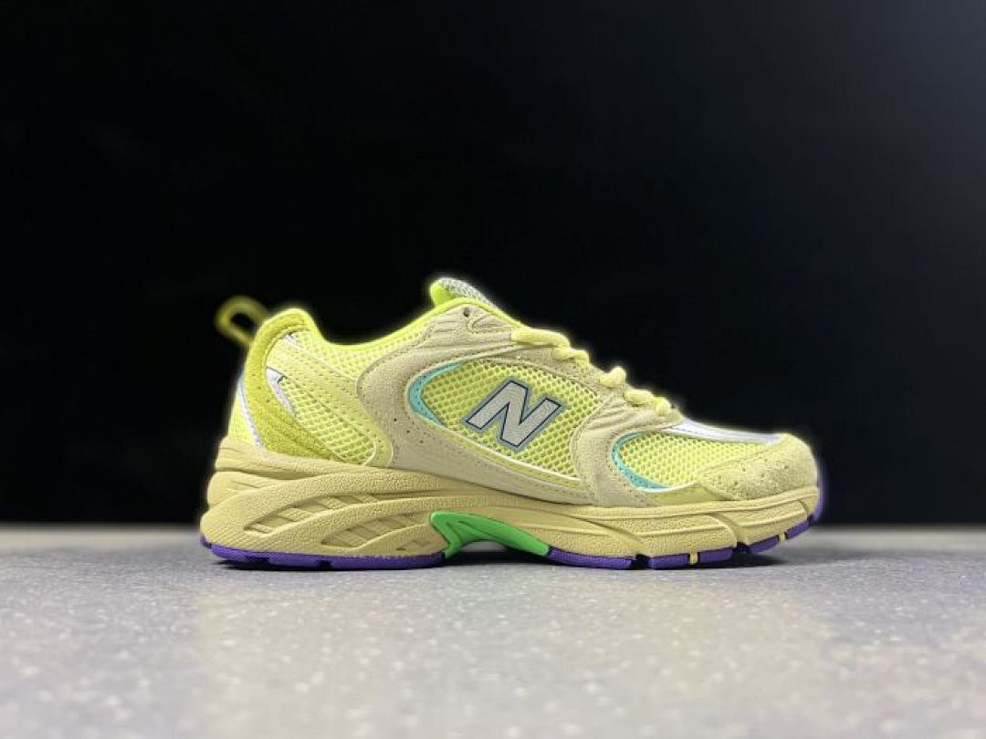 New Balance 530 MR530GN Lime Glo Cream Yellow Green Purple ABZORB Running Lifestyle Shoes Sneakers