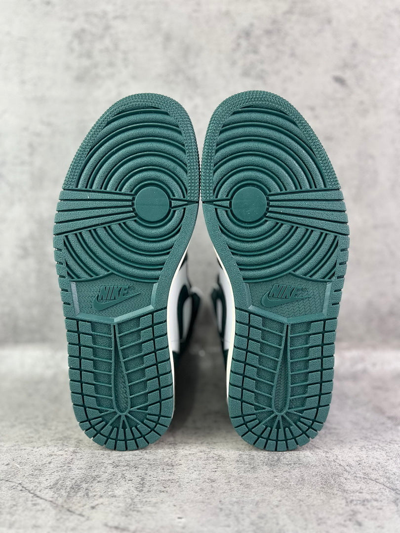 Nike Air Jordan 1 Mid Noble Green (554724-301) - Green White Sail Men's Women's Lifestyle Sneakers Basketball Shoes