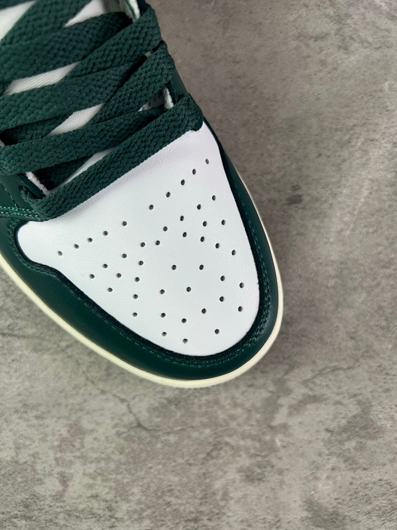 Nike Air Jordan 1 Mid Noble Green (554724-301) - Green White Sail Men's Women's Lifestyle Sneakers Basketball Shoes