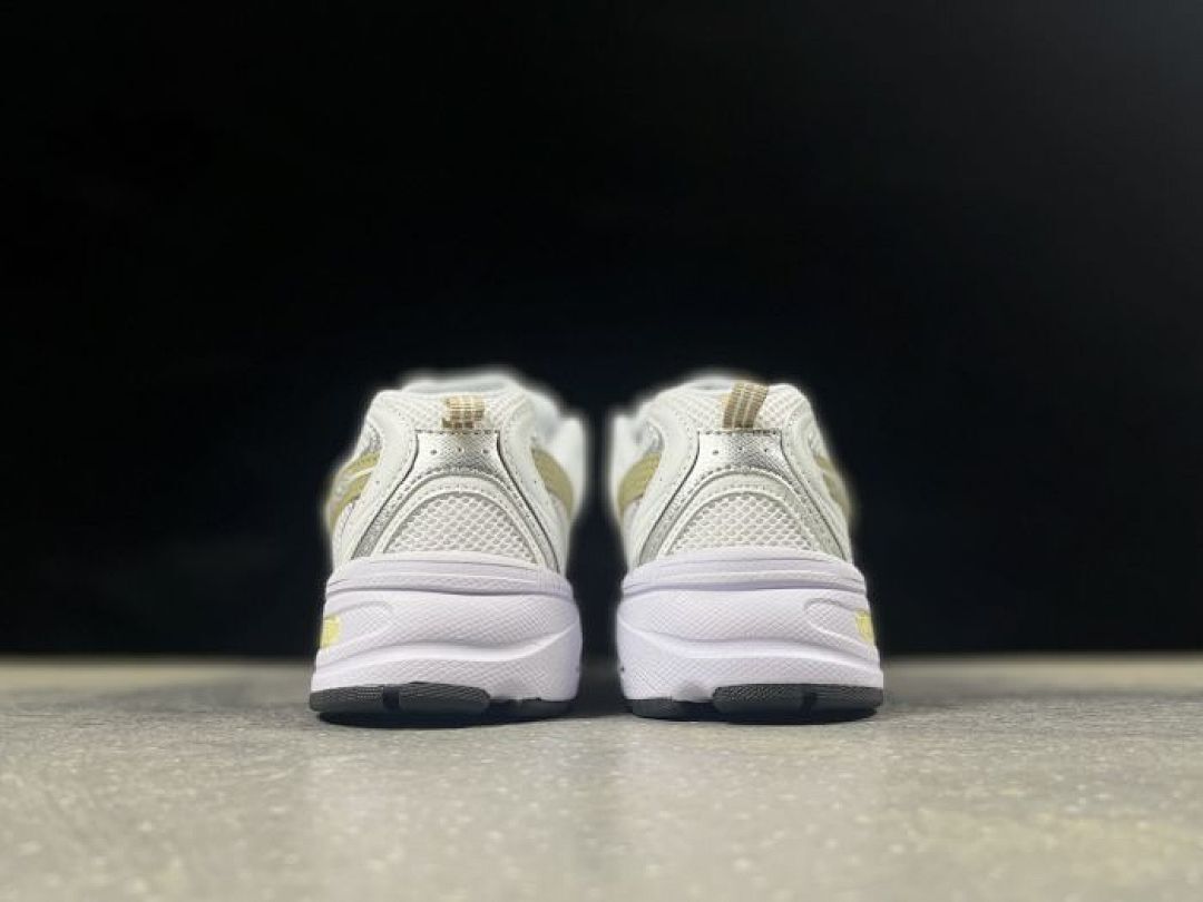 New Balance 530 White Gold Metallic Running Shoes Trainers Unisex MR530CC