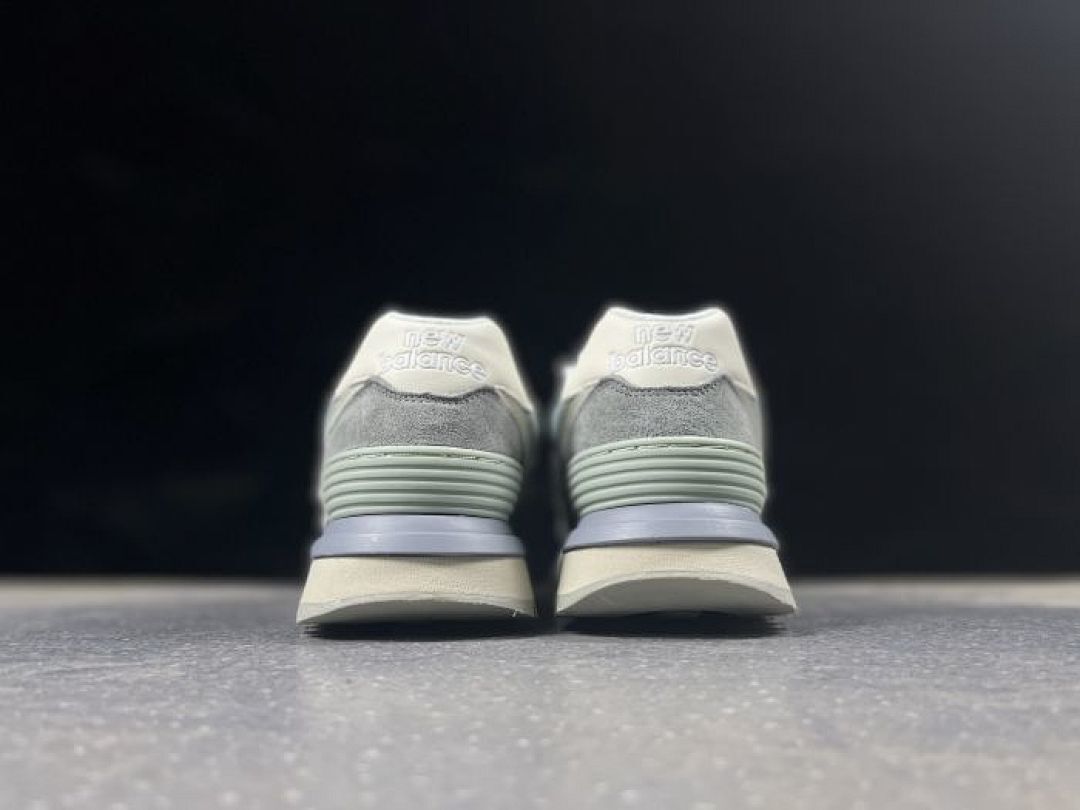New Balance 574+ Plus WL574ZSC Women's Grey Matter Sea Salt Sage Green Platform Lifestyle Sneakers