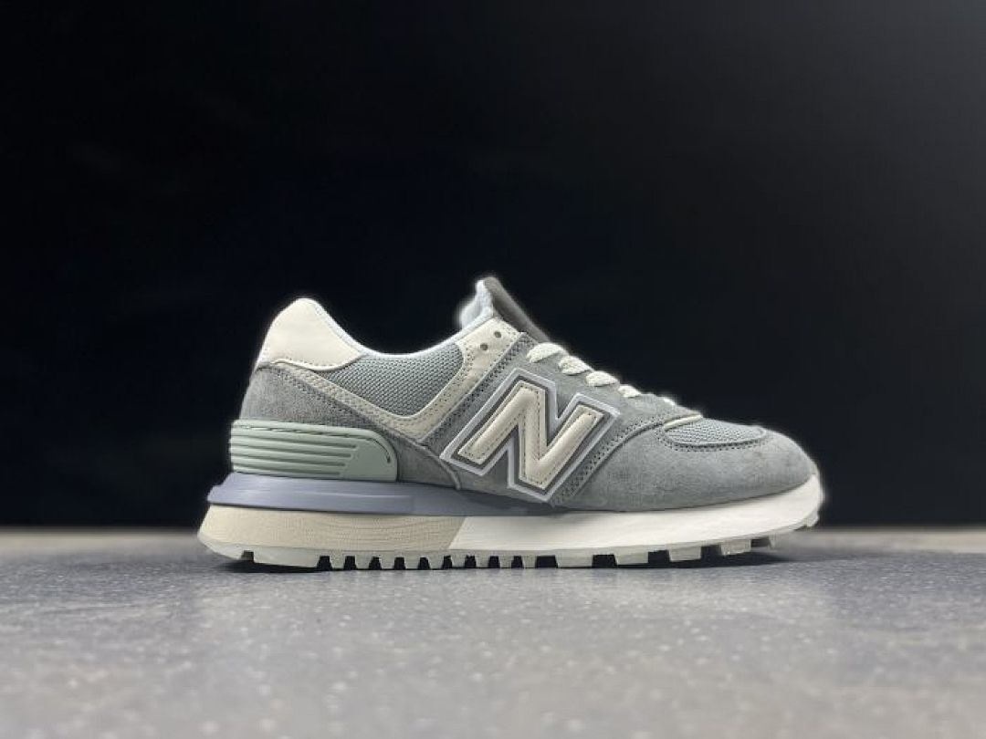 New Balance 574+ Plus WL574ZSC Women's Grey Matter Sea Salt Sage Green Platform Lifestyle Sneakers