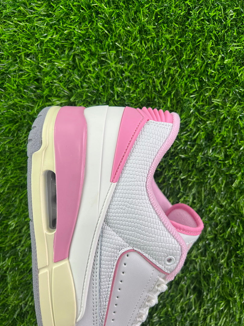 Nike Air Jordan 2 Low Women's White Pink Sail Sneakers DX4401-160