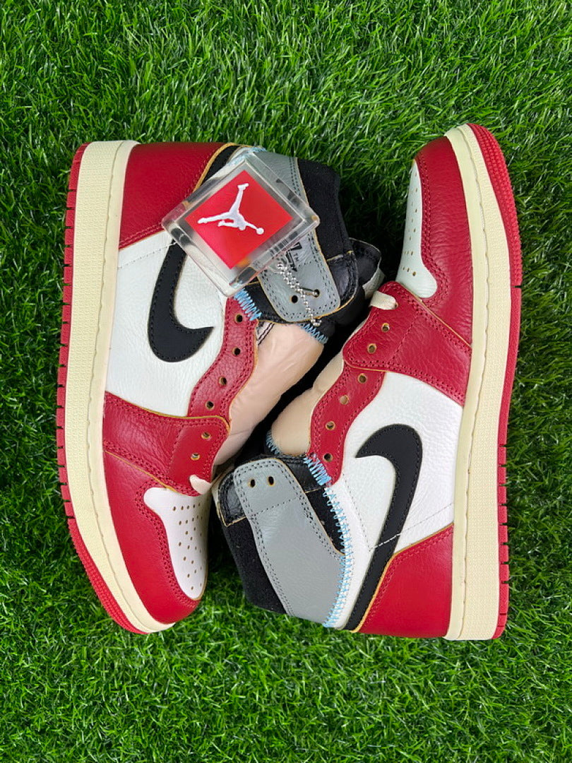 Nike Air Jordan 1 Retro High OG Union LA Varsity Red Red Toe BV1300-106 Men's Sneakers