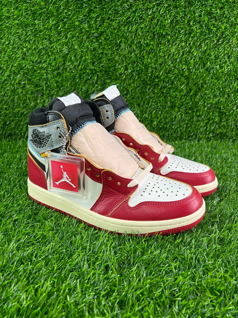 Nike Air Jordan 1 Retro High OG Union LA Varsity Red Red Toe BV1300-106 Men's Sneakers